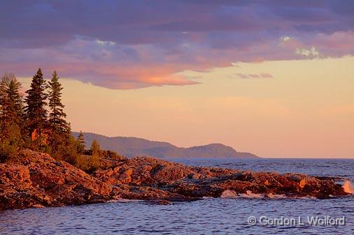 North Shore At Sunset_02083.jpg - Photographed on the north shore of Lake Superior near Wawa, Ontario, Canada.
